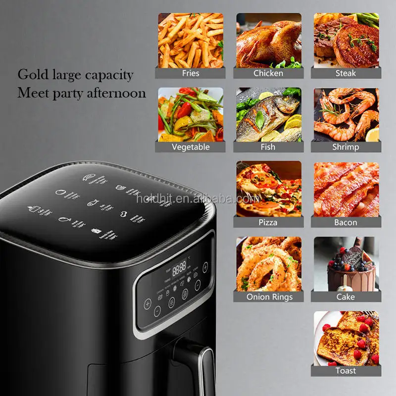 15L Kitchen Appliances Visible Window Air Fryer Oven Air Fryer Convection Oven Stainless Steel Electric Healthy Smart Air Fryers