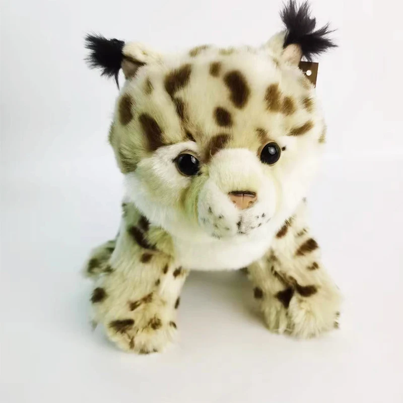 Kawaii Lynx чучело животных реалистичные милые игрушки с леопардовым котом