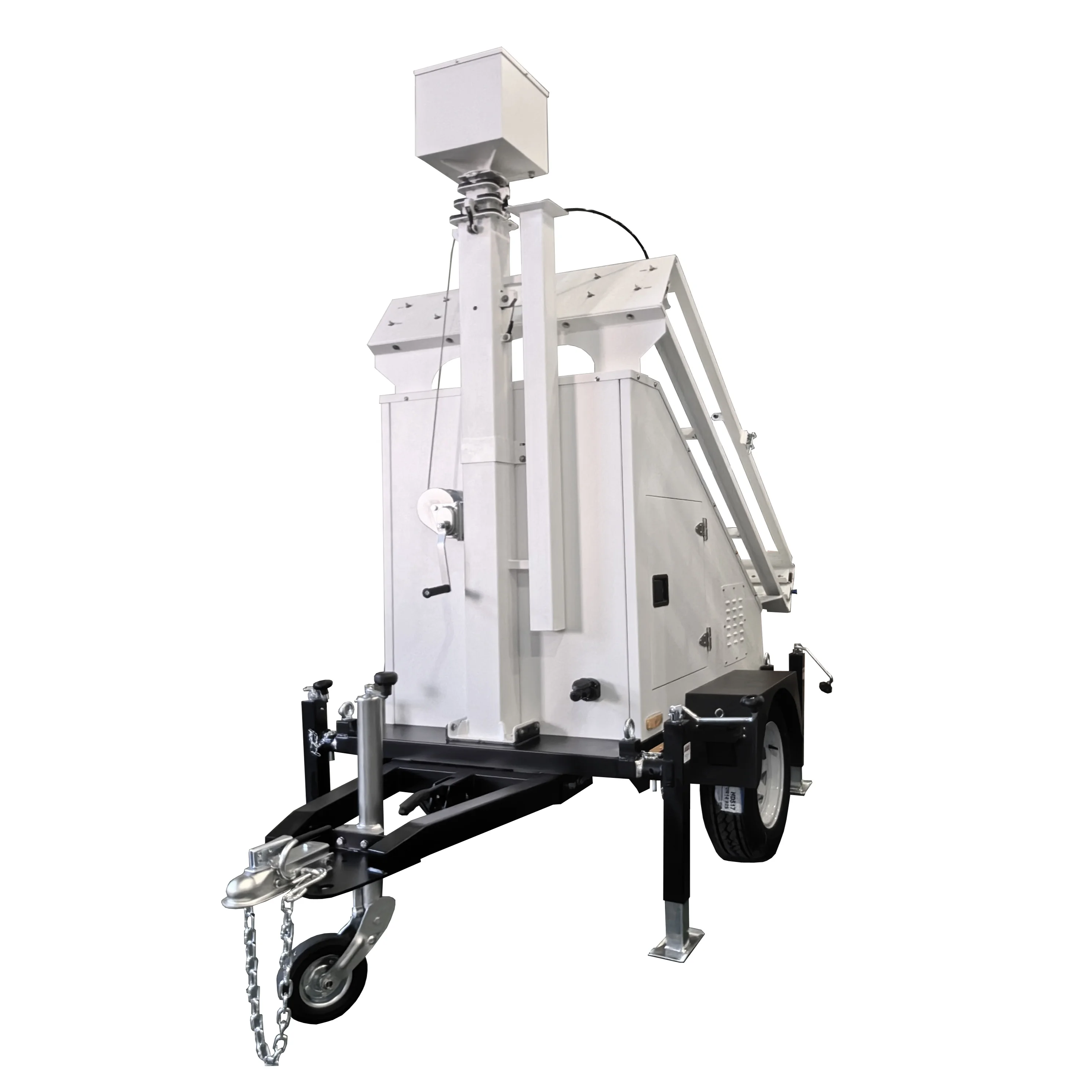 Relocatable rapid deployment mobile solar power CCTV tower system for lease