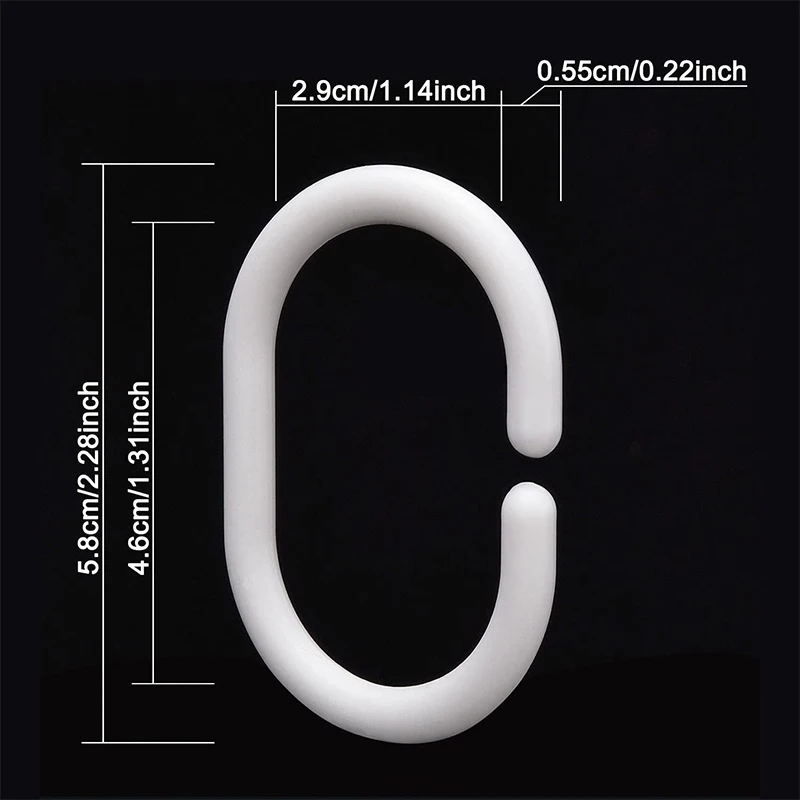 Производитель, белая пластиковая C-образная вешалка для душа в ванную комнату, C-образные занавески для душа, крючки