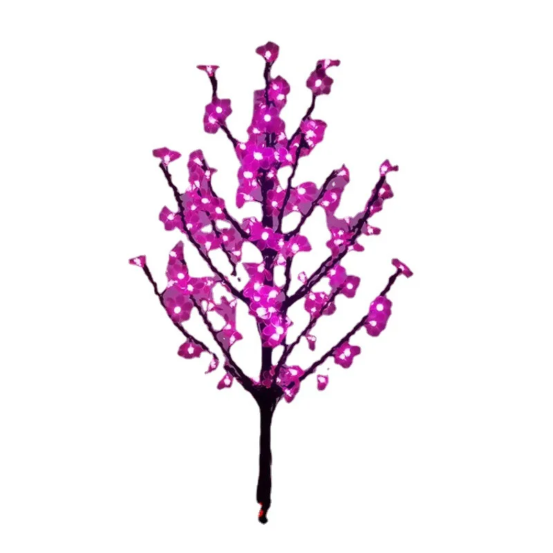 LED Simulation cherry tree light colorful synchronous monochrome flashing remote control color light outdoor