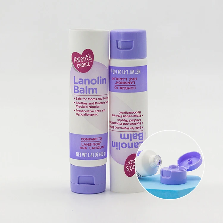 Hot sale soft touch PE plastic cosmetic cream tube packaging with competitive price