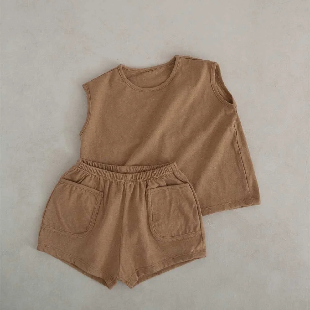 wholesale fashion kids girls clothes sets boys and girls clothes summer clothing short sleeves shirts with shorts 2 pcs sets