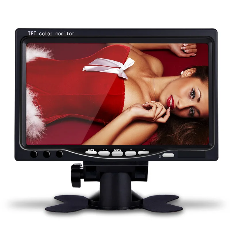 7 inch display mini AV input with screen DVD player function small home desktop LCD computer monitor