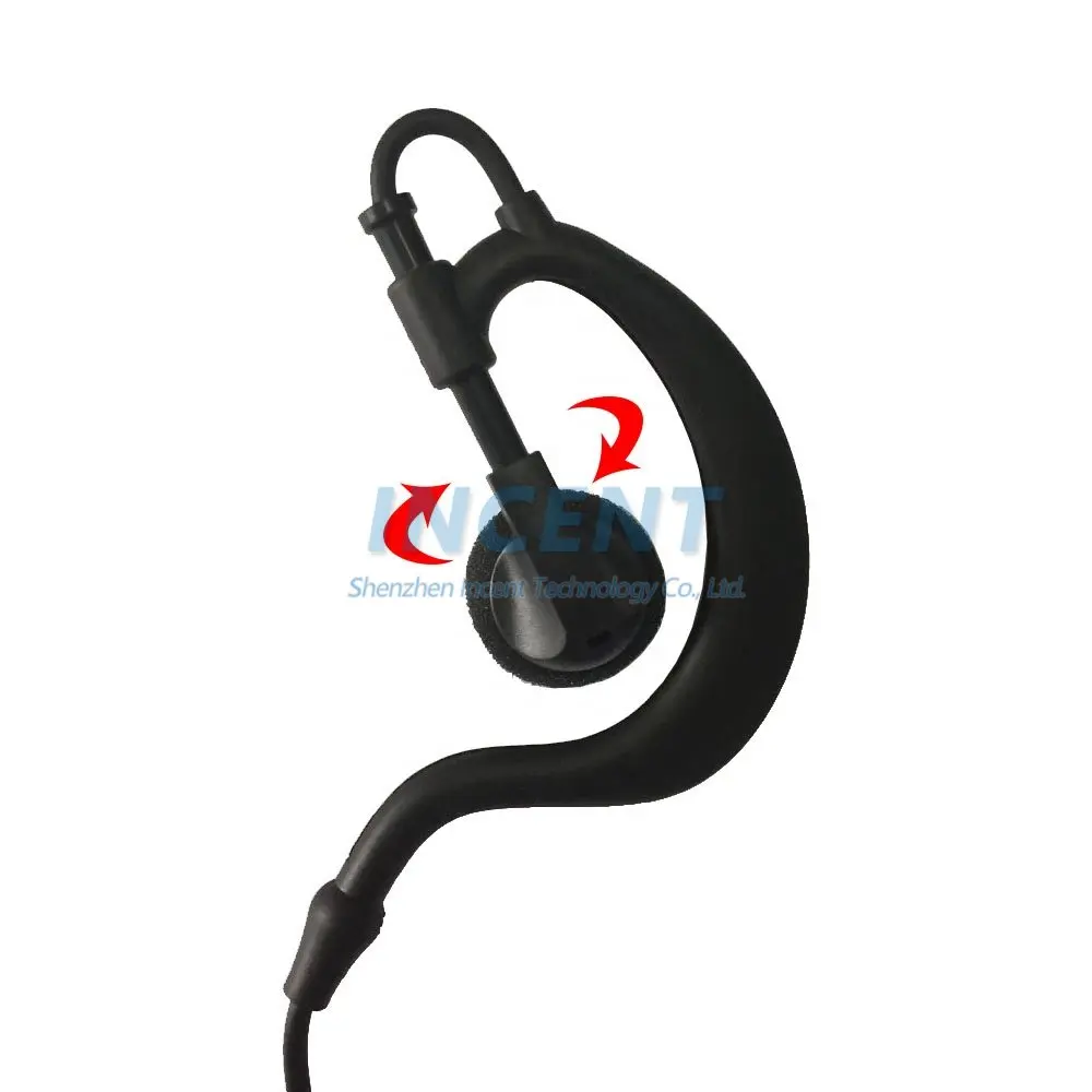 Ham Radio China,G Hook Earpiece Earphone with microphone wired For EADS AIRBUS CASSIDAN TH1N THR8 HDS-18