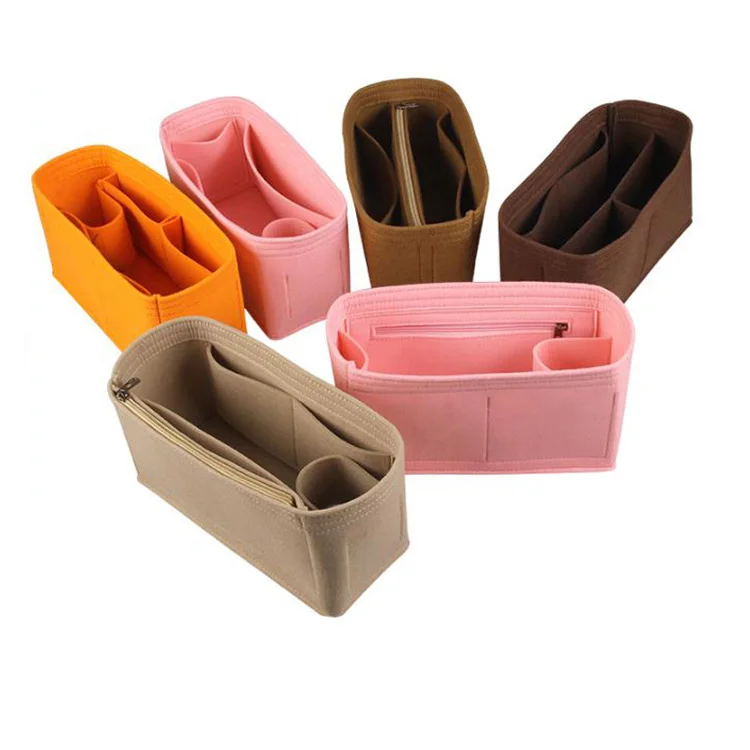 Felt Insert Bag Organizer Makeup Handbag Organizer Women Travel Inner Purse Portable Cosmetic Inside Bag