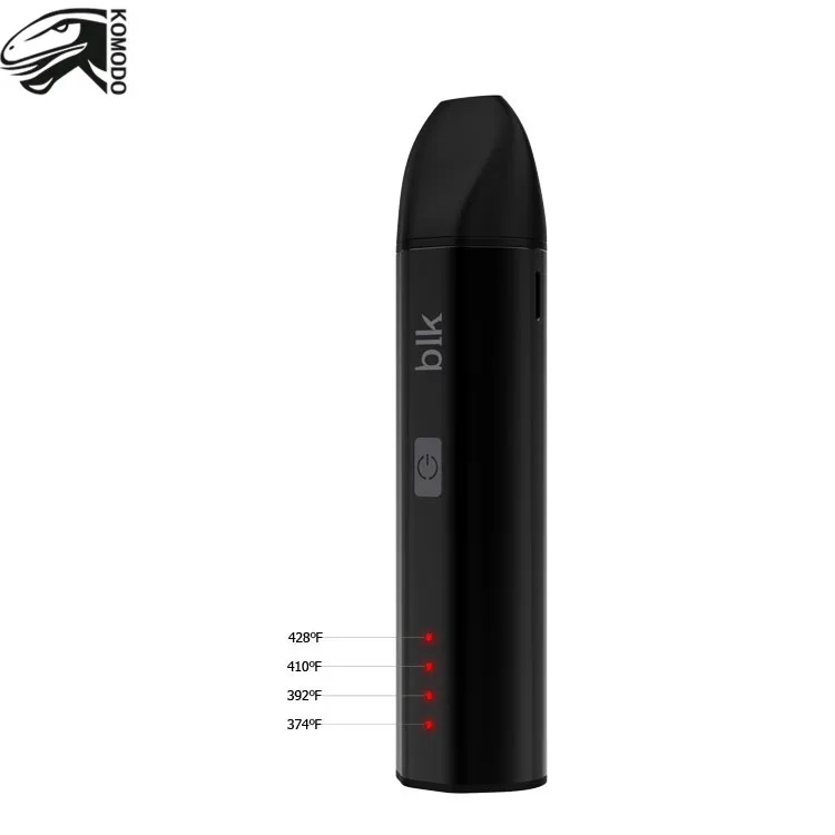 Hot Wholesale Kingtons Blk Nova Ceramic Heating Vape Dry Herb Wax Vaporizer 2 in 1 E Cigarette Kit 1600mAh Battery