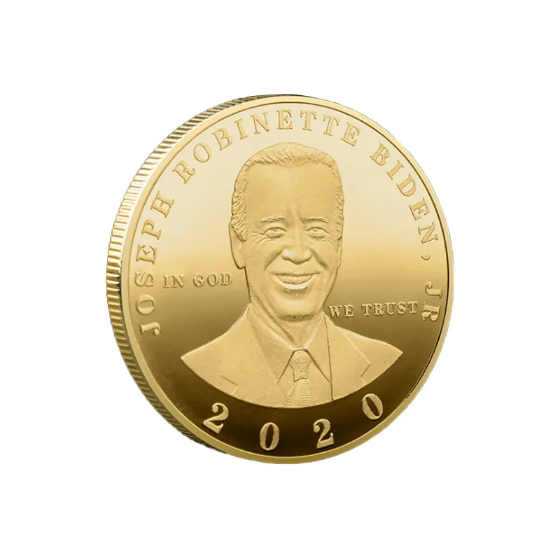 NEW 2020 PRESIDENT ELECTION PRESIDENT JOE BIDEN Coins, USA Joe Biden 2020 silver plated challenge coin