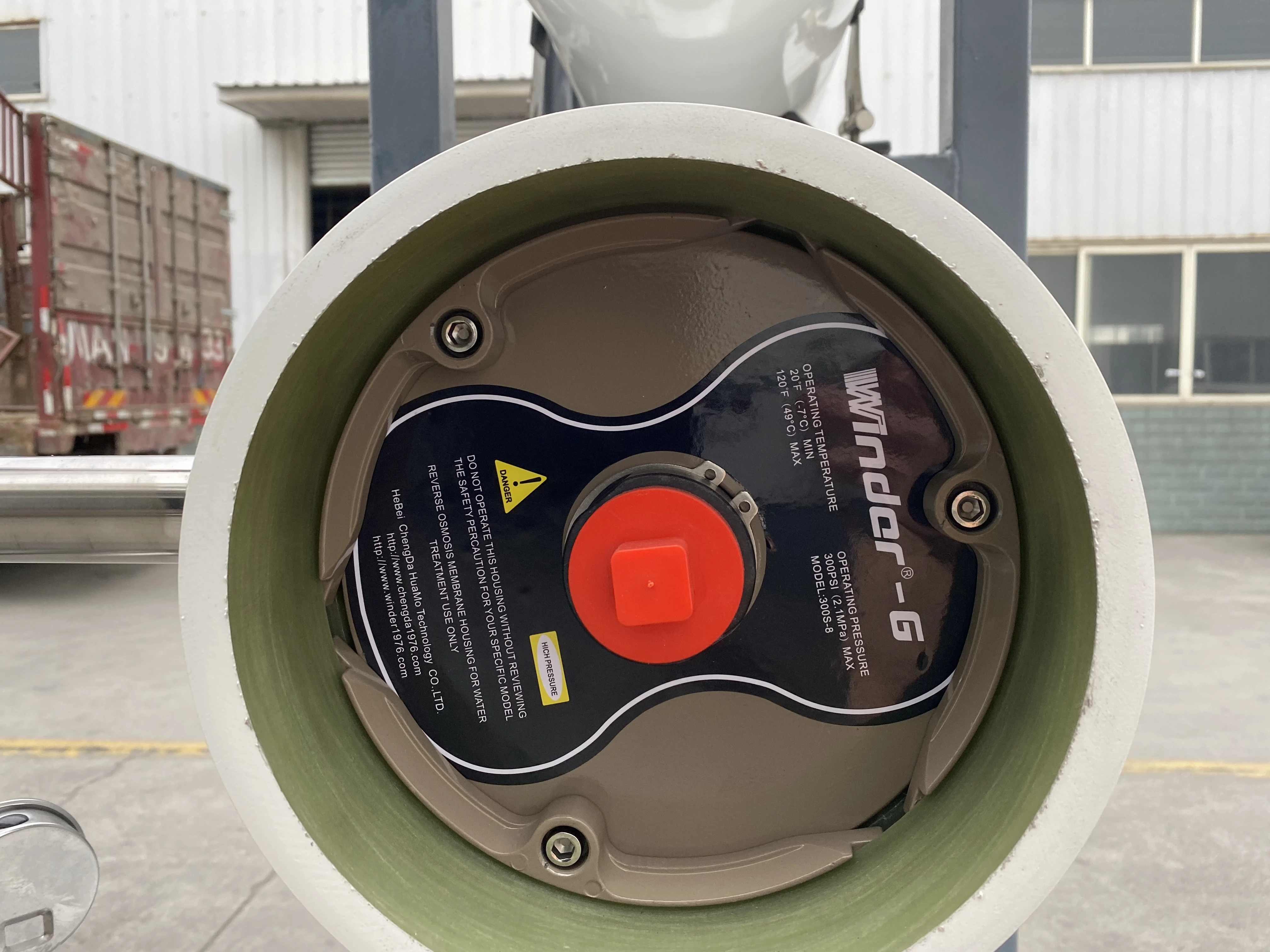 WINDER-G G80S300 G80S450 8 Inch 8040 Side Port And End Port FRP RO Water Filter Pressure Vessel Reverse Osmosis Membrane Housing