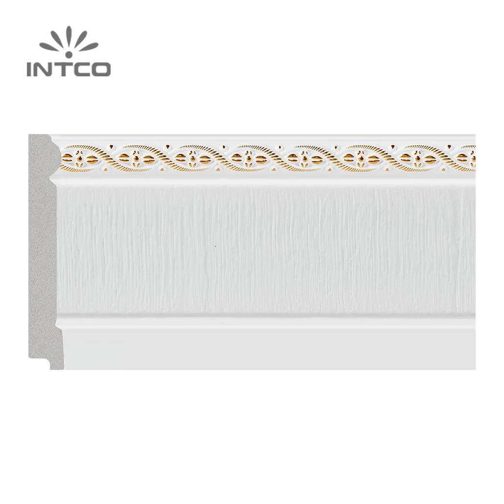 INTCO Home Decorative PS Waterproof Easy Install Flooring Skirting Board baseboard molding