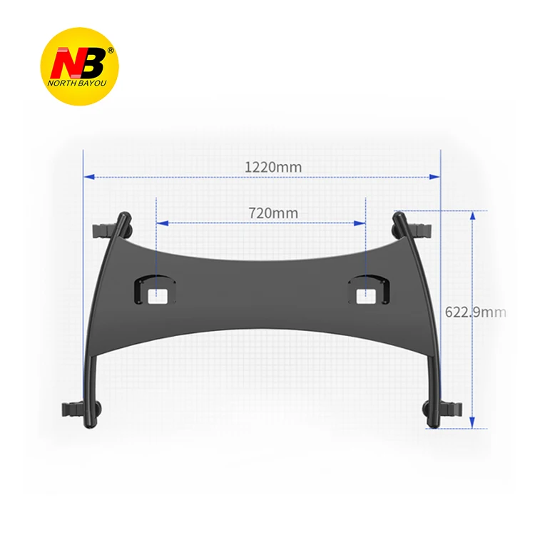 
Aluminum Floor Standing TV Cart LCD TV Mount Rack Shelf Mount TV Stand 