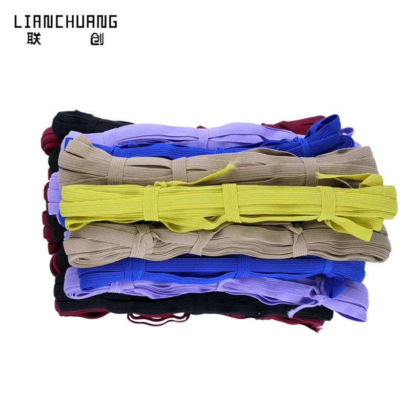 factory  Heavy stretch directly  hotsale  6mm 10mm 15mm  polyester knitted elastic tape  for  Bathcap