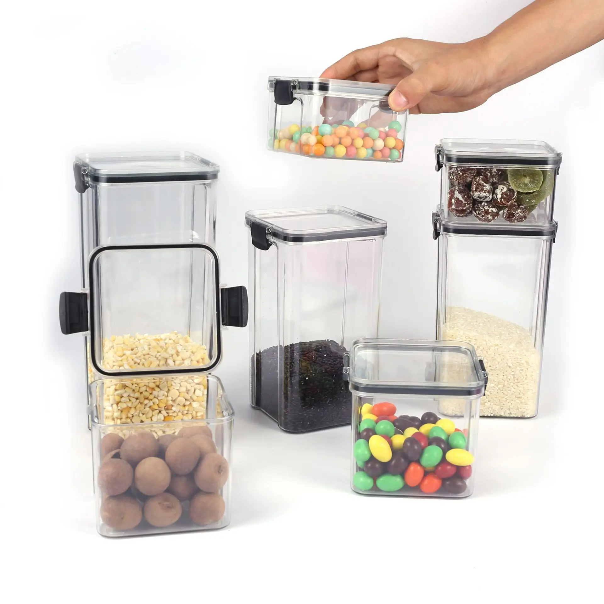 Plastic Airtight Food Storage Containers With Lids Energy Rice Food Storage Container Set Extra Large Food Kitchen Storage