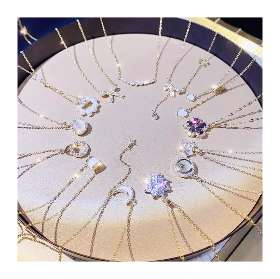 Cheap Good Quality Titanium Steel Necklace For Women With A High-grade Sense Of Pendant Ins Collarbone Chain Summer Necklace
