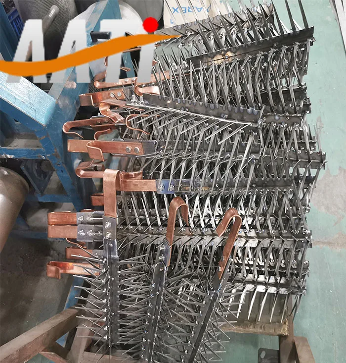 Titanium oxide fixture 10 teeth 1.5 thick Gr2titanium anodizing equipment titanium jigs