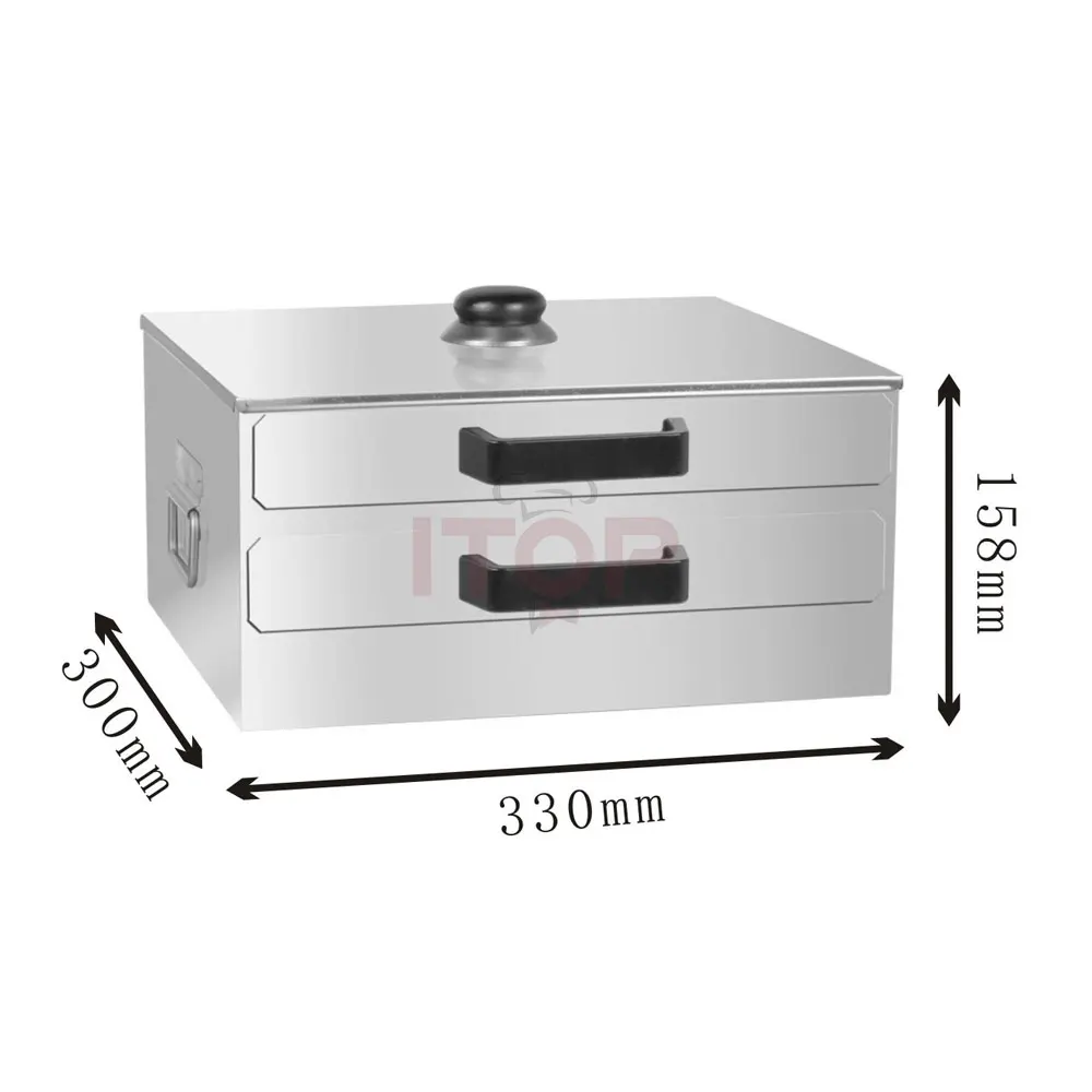 itop 304 stainless steel vermicelli roll machine rice roll steamer 2-layer Electric home food steamers