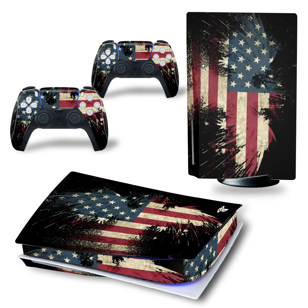 P5 Custom Game Vinyl Decal Skin Stickers Cover for Sony PS5 Playstation 5 PS5 Playstation Console Controllers Gamepad