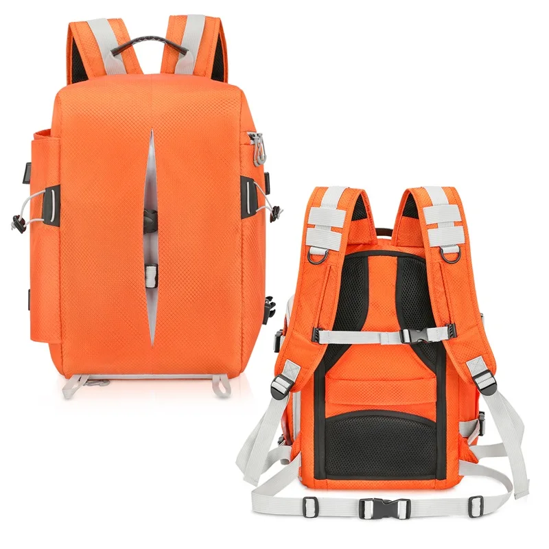Camera Case Compatible for Mirrorless Camera with Tripod Holder for Lens Accessories Camera Backpack Bag