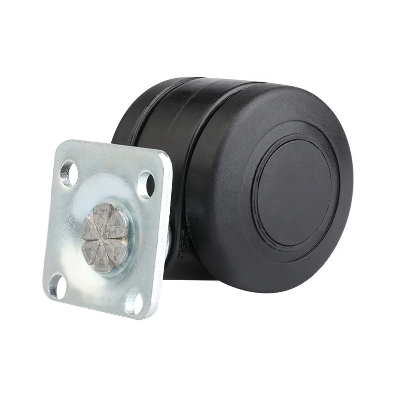 Guangdong  Low Freight Red 2 3 Inch Swivel Total Brake Trolley Locking Lihgt Duty PU 35-65KG Load-bearing Furniture Caster Wheel