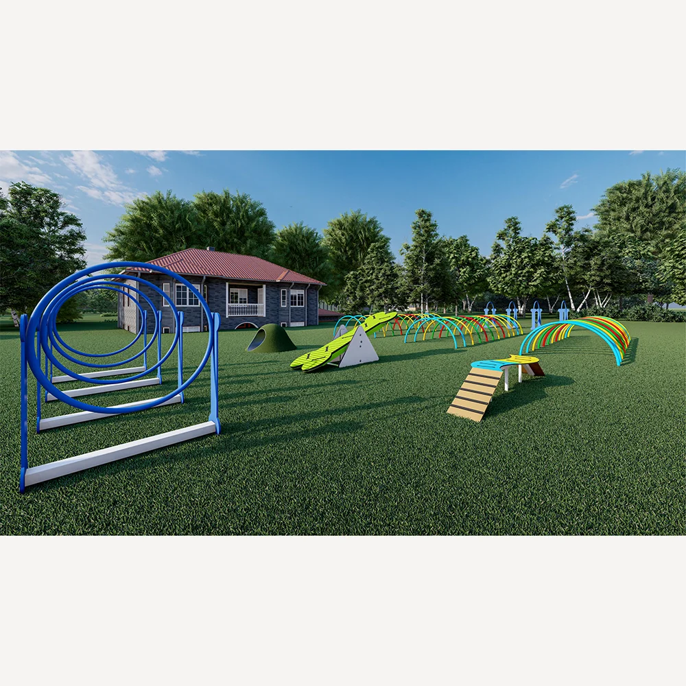 High quality commercial outdoor pet playground equipment dogs garden playground dog playground games for sale
