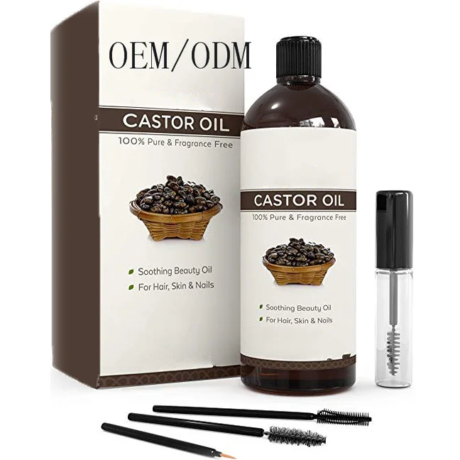 Частная марка чистого холодного прессования стимулирует рост касторовое масло