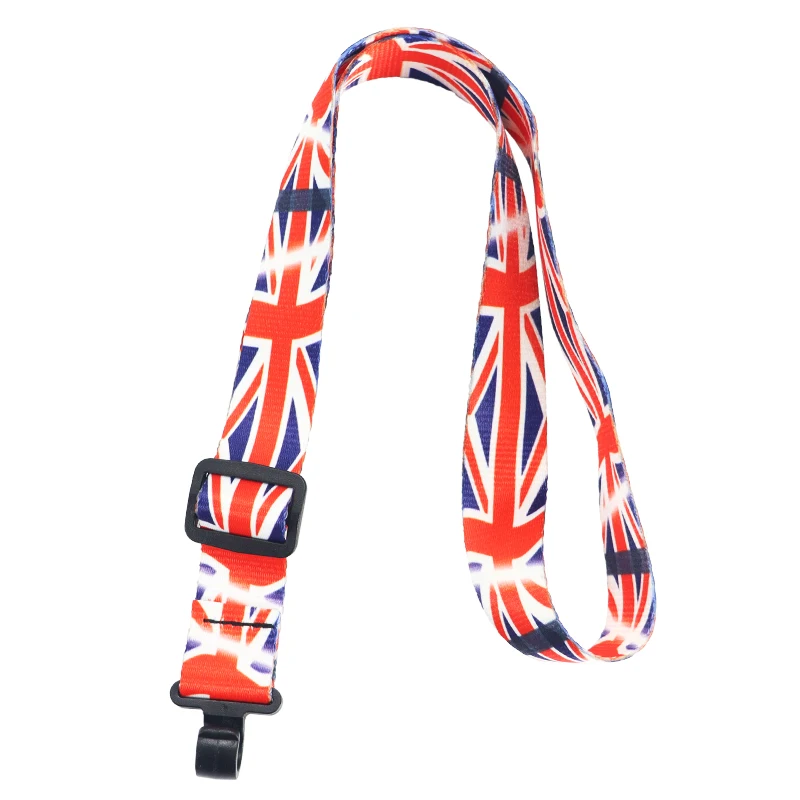
Guitar Bass Straps Rice Flag Widen Acoustic Polyester Printed Straps Ukulele Straps 