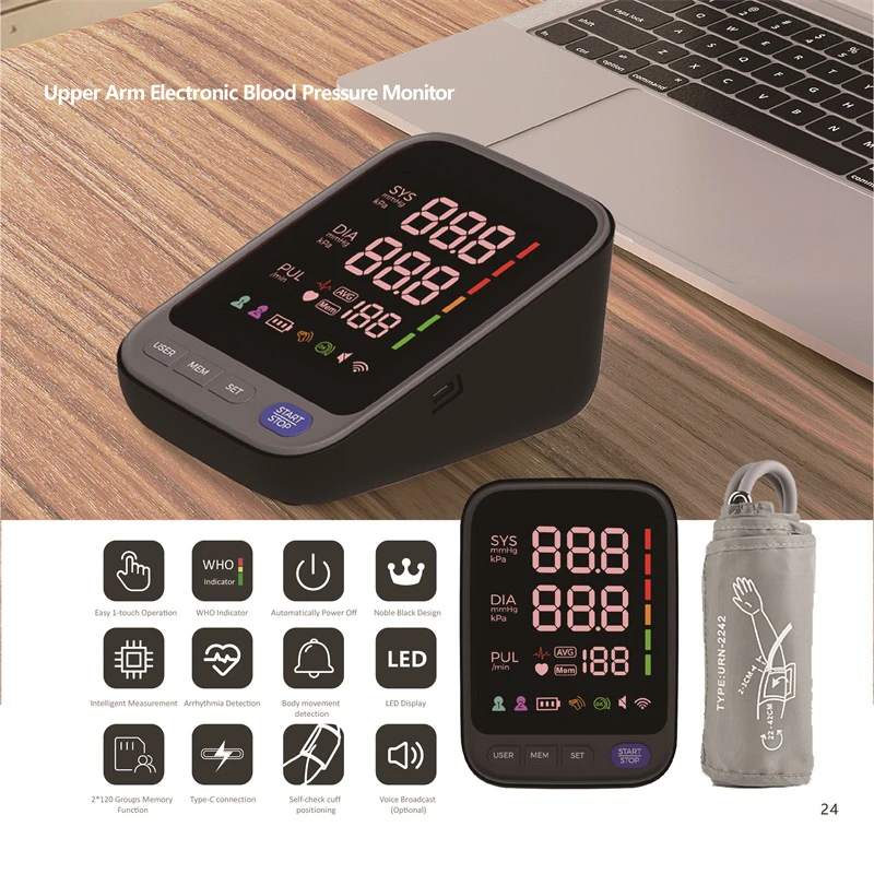 Blood Pressure Monitor - Digital Automatic Measure Blood Pressure Monitor with Heart Rate  Pulse Detection