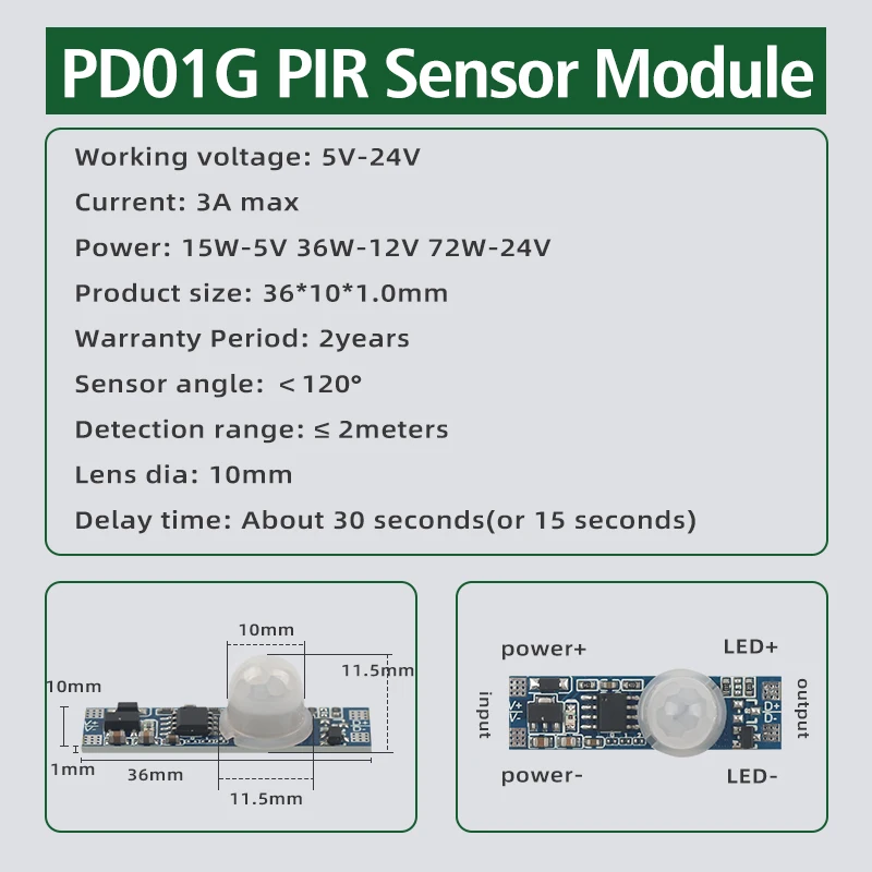 GREESON Лидер продаж dc12v мини-микро умный переключатель автоматический выключатель Pir датчики 3a инфракрасный датчик движения