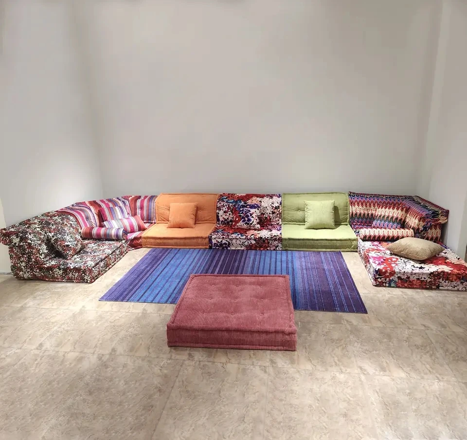 Living Room Furniture Floor Sofas Modular Set Mah Jong Sofa Cloud Couch Sectional Couch Modern Mahjong Sofa