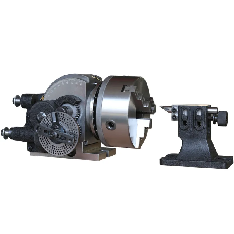 
101-1009 (BS-2) precision milling machine indexing Head with 160mm 3-jaw chuck, universal dividing head, without tailstock 