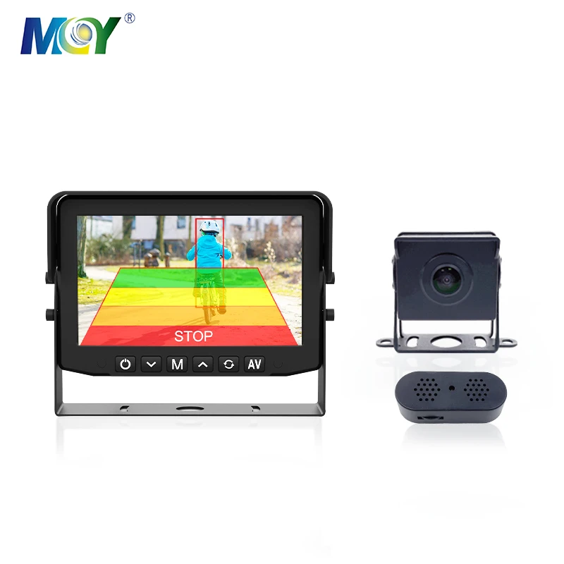 4pin M12 Connector Anti Collision Human Detection Long Range Millimeter Wave Radar Sensor AI Car Reverse Camera