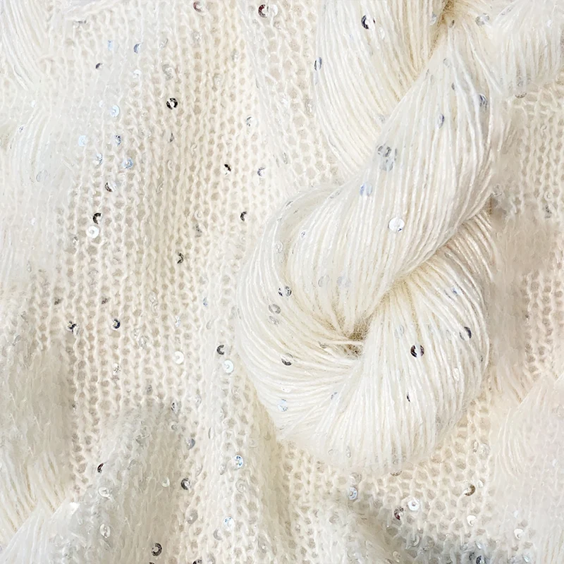 Lotus Yarns Bordeaux Superfine Alpaca Extrafine Merino Sequin 165m/50g Fingering Weight Colored Knitting Yarn For Sweater Shawl