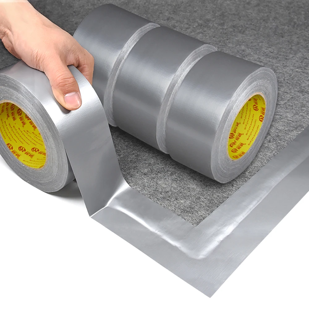 Custom waterproof adhesive carpet black duct tape self adhesive cloth duct tape 20m wholesale