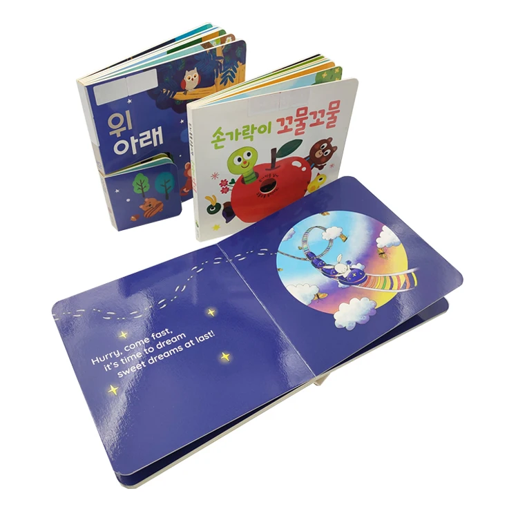 New Design OEM Custom Baby Cardboard Activity Book Printing Children Board Educational Kids Early Learning Books