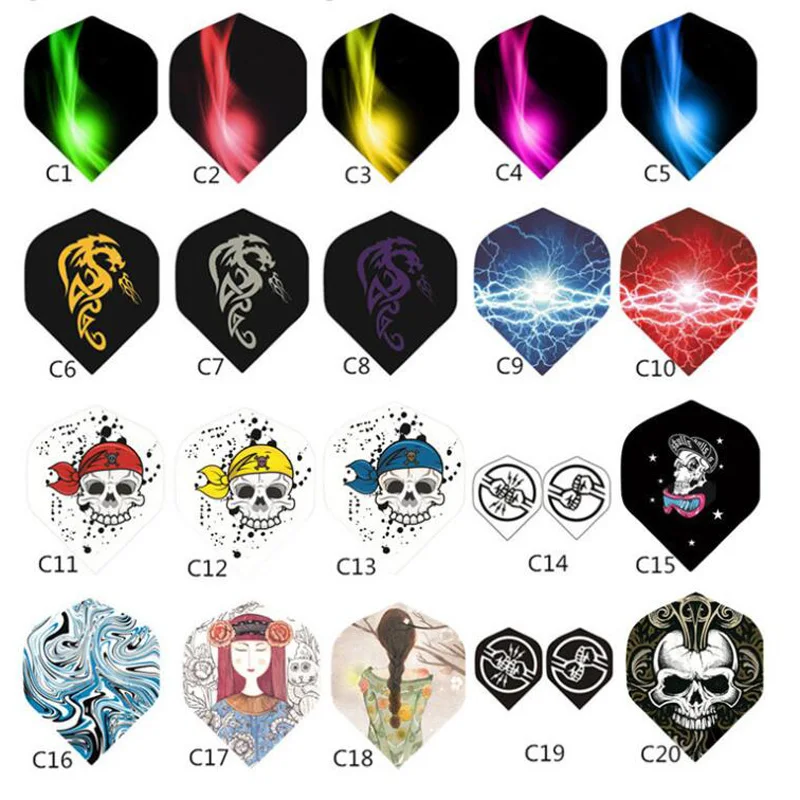 PET Dart Flights dart Wings For tungsten brass iron dart game sets steel tips soft tip