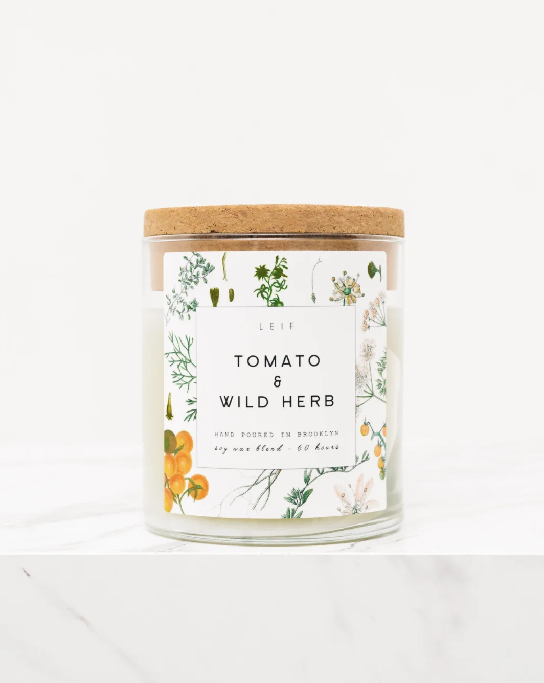 Custom private label Cork Lid Glass Bottle Aromatherapy soy wax Candle jars can customize AROMA Fragrance candle