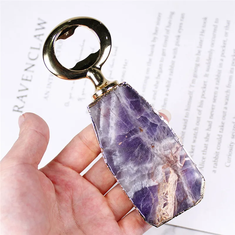 Свадебный Хрустальный розовый кварц мечта аметист Золото вино пиво открывалка для