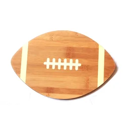 football shape cutting board bamboo chopping board wholesale