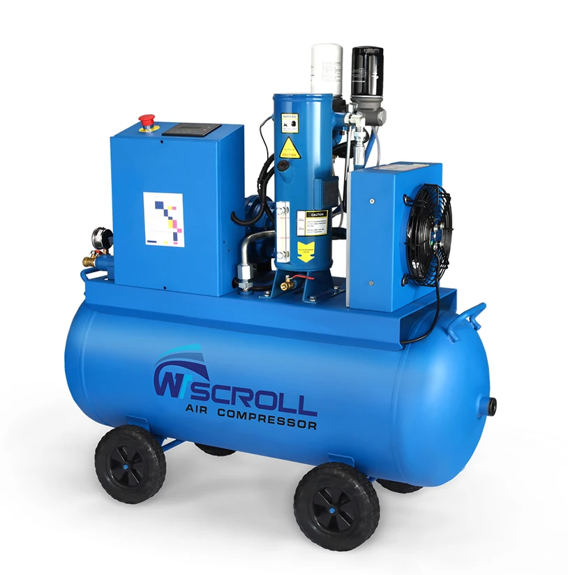 Best 16 bar 10hp low noise industrial scroll air compressor for sale