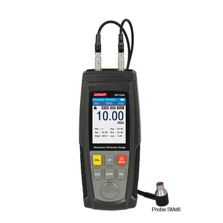 Китайский Ультразвуковой толщиномер wповрежденный WT130A WT100A USB-зарядка цифровой тестер толщины металла высокая