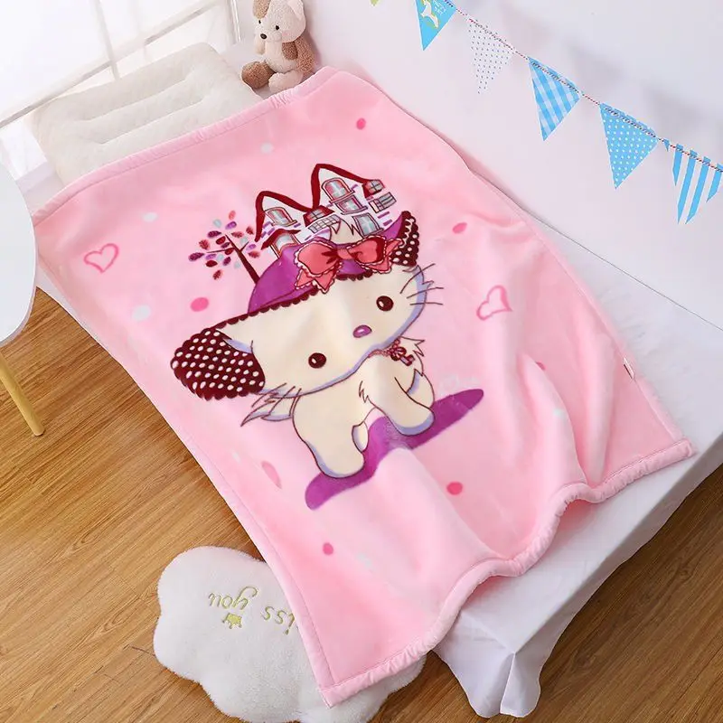 HOSHOM 2025 New Baby 100% Polyester Halloween Throw Sofa Knitted Custom Print Bed Double Blanket