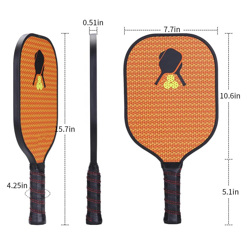 Carbon Fiber Thin Technology Premium No Profile Edge Guard Pickleball Paddles