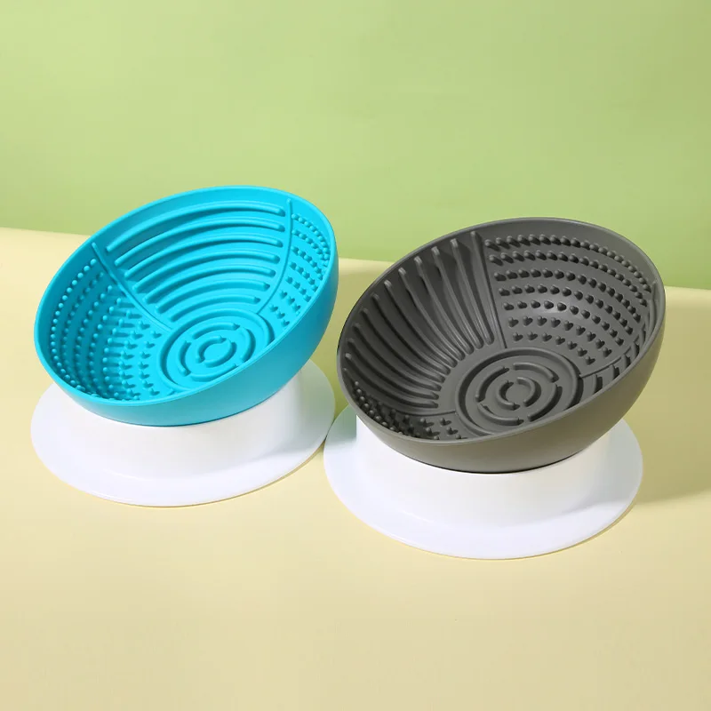 Wholesale Custom Portable Luxury Silicone Pet Feeding Food Water Bowl Slow Feeder Dog Bowls