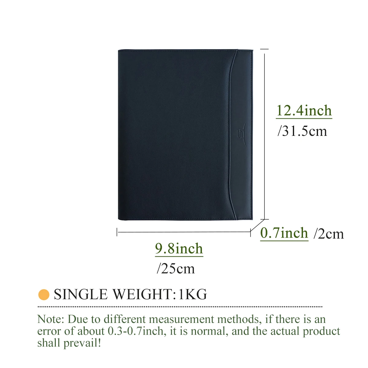 A5 Portfolio Portafolio Hombre Piel Leather Business Portfolio