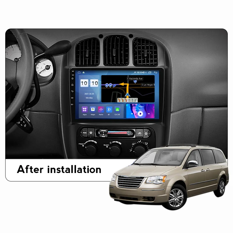 MEKEDE Новинка! 8-ядерный Carplay ПК с системой андроида и gps-навигацией 11 DSP для Dodge Caravan 2000-2007 автомобиль радио стерео WIFI 4 аппарат не привязан к оператору сотовой связи