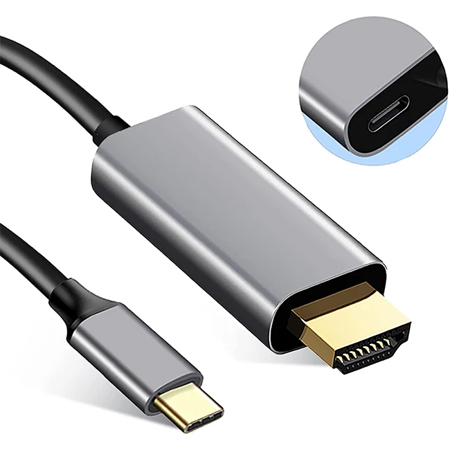 Кабель-переходник 2 в 1 с usb c на hdmi для