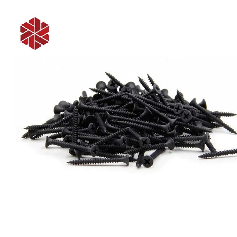 binding screws black color finish drywall screws 3.5*35mm small box