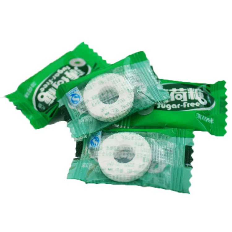 factory price Vitamin C tablet custom made sweet sugar free press candy mint flavor tablet candies