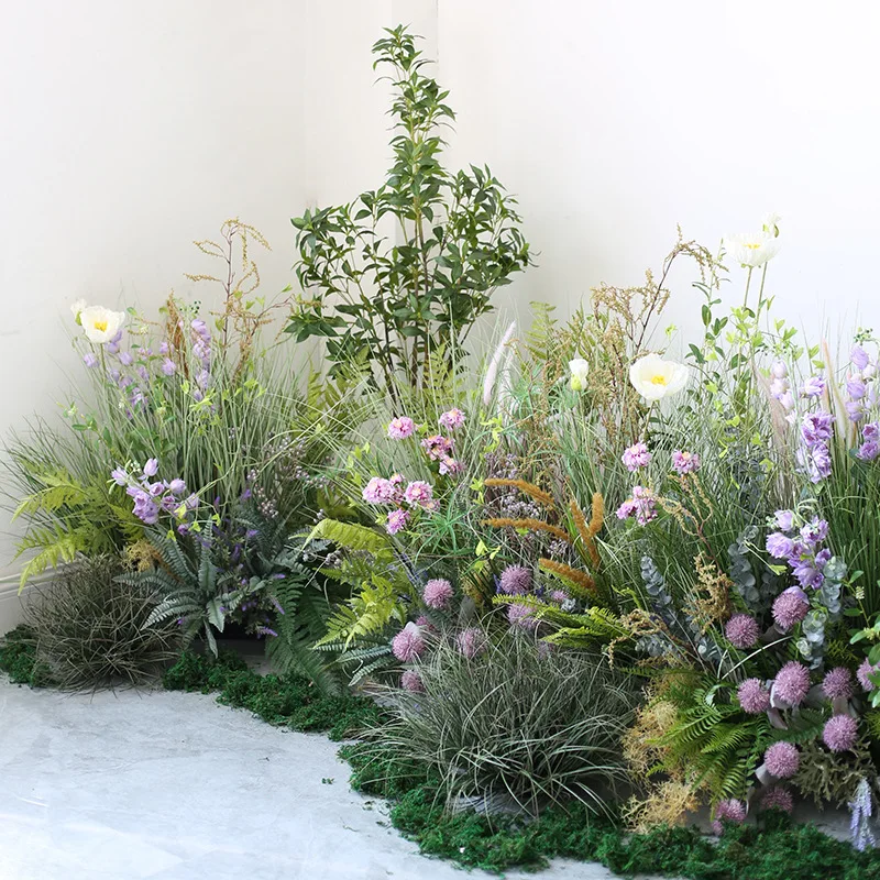 Artificial Persian Leaves Plant Artificial Shrubs Leaves Faux Greenery Bushes Artificial Flower Home Garden Office Wedding Decor