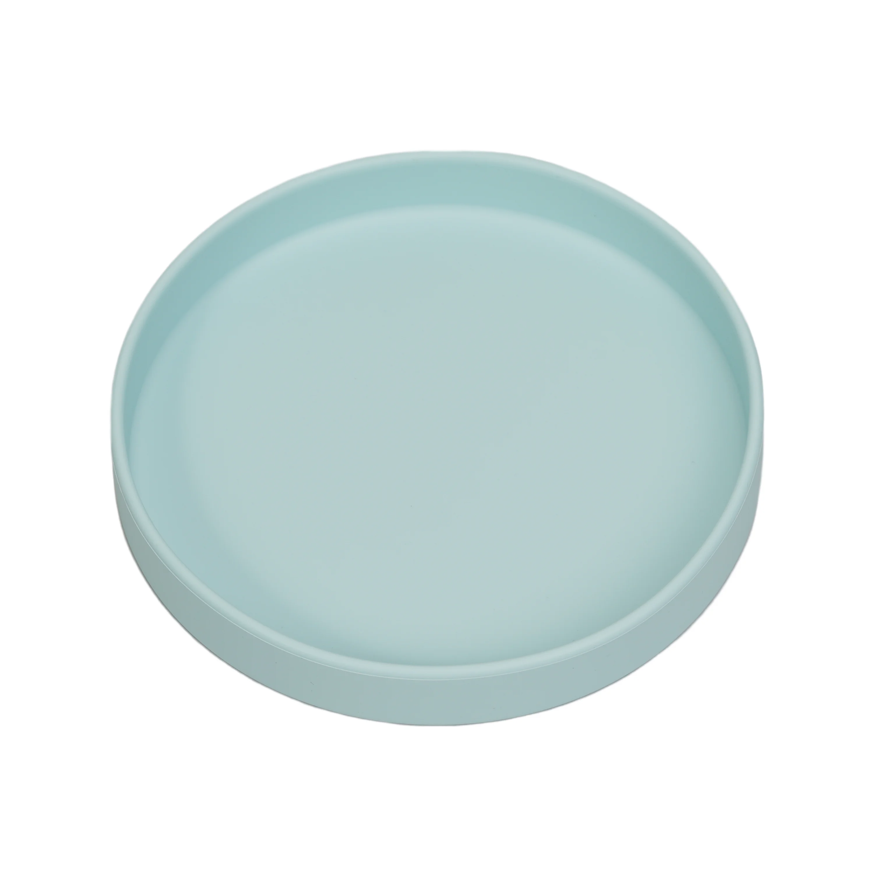 Customized Silicone Baby Feeding Plate easily cleaning bpa free food safe silicone baby round plate